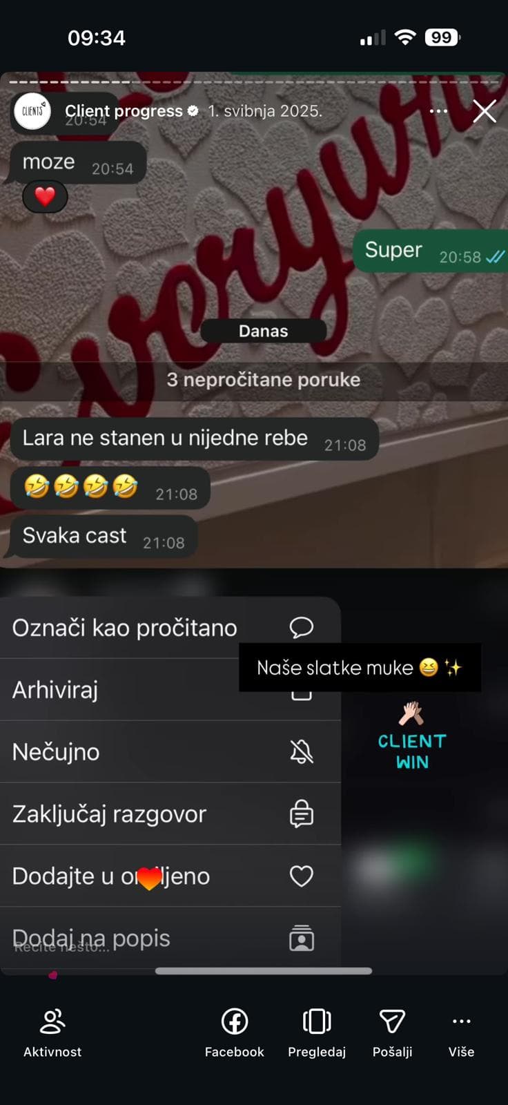 Poruka klijentica