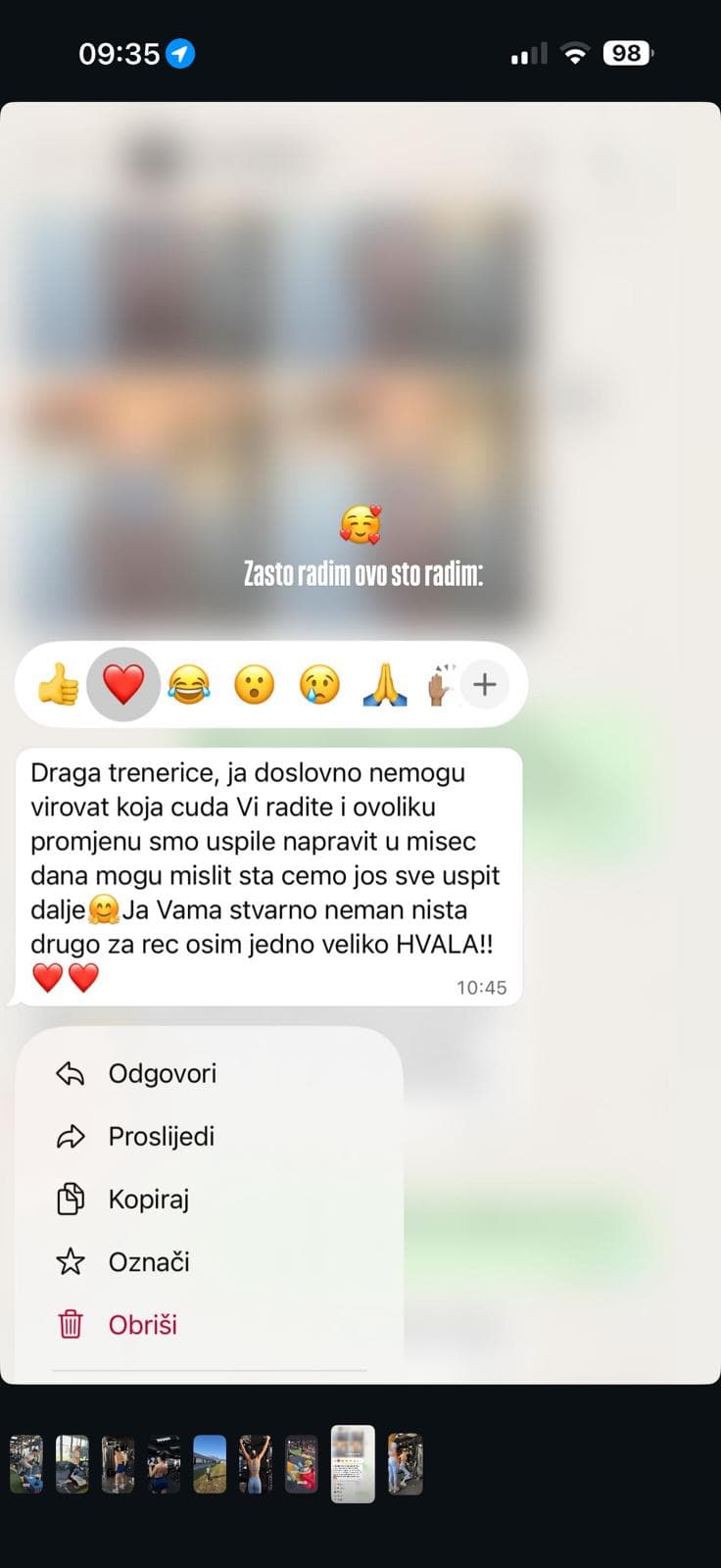 Poruka klijentica